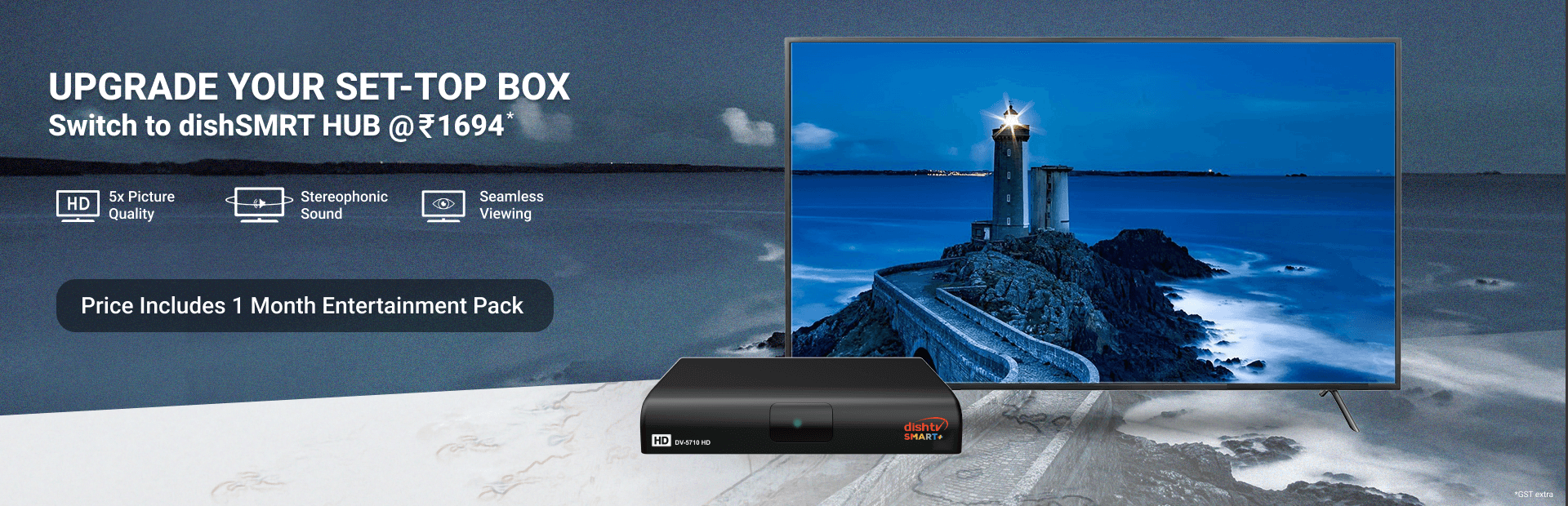 Upgrade landing page banner