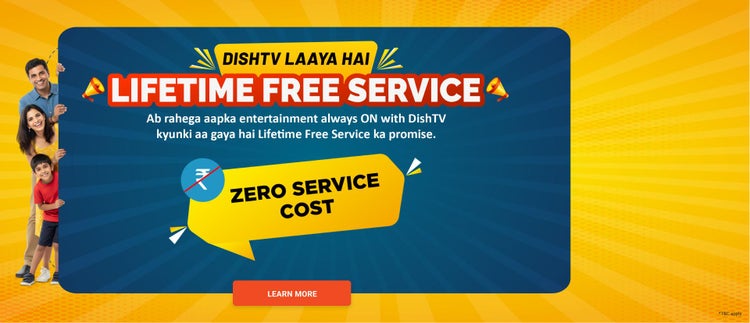 LIFETIME FREE SERVICE PROMO DISHTV
