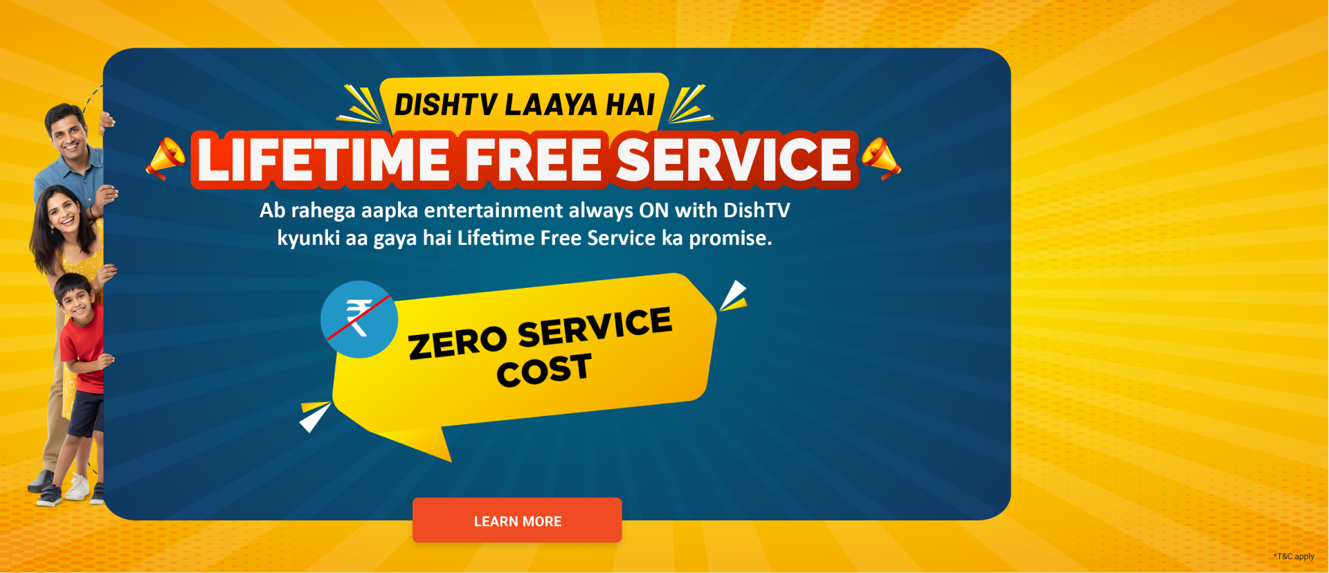 LIFETIME FREE SERVICE PROMO DISHTV