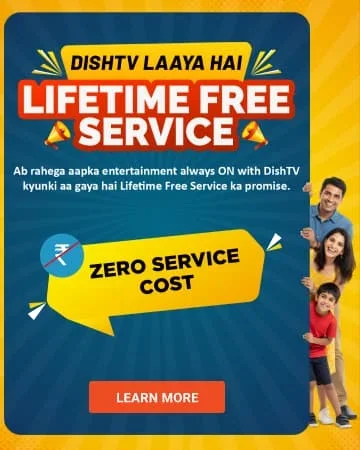 LIFETIME FREE SERVICE PROMO DISHTV
